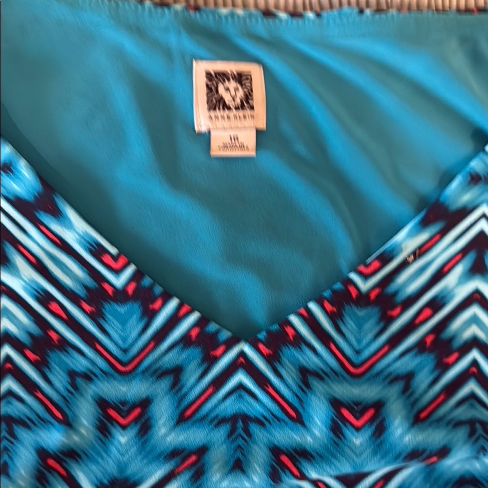Anne Klein Geometric Patterned Dress - Picture 9 of 13